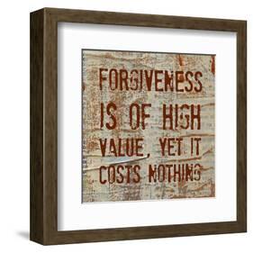 Forgiveness is of High Value-Irena Orlov-Framed Art Print