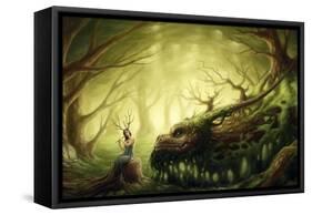 Forgotten Fairytales-JoJoesArt-Framed Stretched Canvas