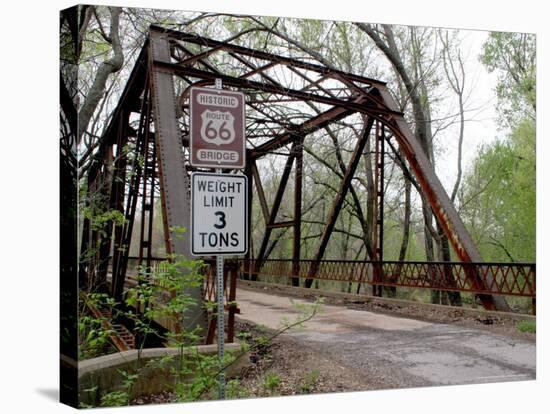 Forgotten Motels, Chelsea, Oklahoma-Mel Root-Stretched Canvas