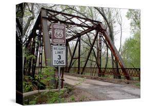 Forgotten Motels, Chelsea, Oklahoma-Mel Root-Stretched Canvas