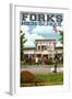 Fork High School, Washington-Lantern Press-Framed Art Print