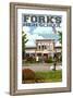 Fork High School, Washington-Lantern Press-Framed Art Print