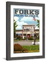 Fork High School, Washington-Lantern Press-Framed Art Print