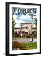 Fork High School, Washington-Lantern Press-Framed Art Print