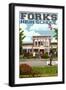 Fork High School, Washington-Lantern Press-Framed Art Print