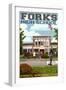 Fork High School, Washington-Lantern Press-Framed Art Print