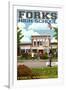 Fork High School, Washington-Lantern Press-Framed Art Print