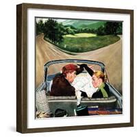 "Fork in the Road", July 7, 1956-George Hughes-Framed Premium Giclee Print