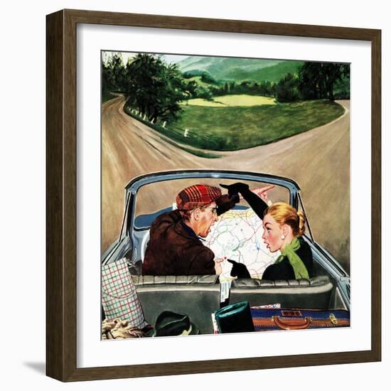 "Fork in the Road", July 7, 1956-George Hughes-Framed Premium Giclee Print