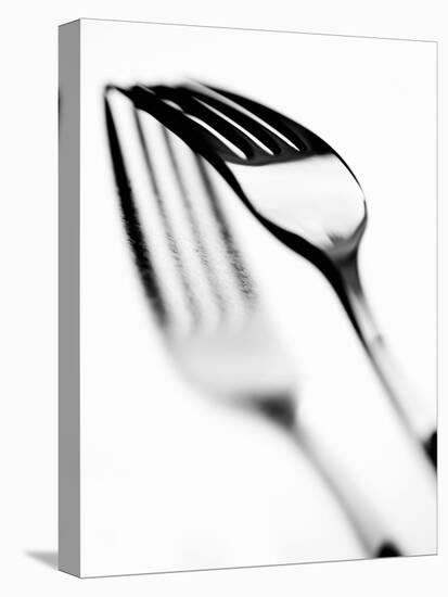 Fork with Shadow-null-Stretched Canvas