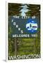 Forks, Washington - Town Welcome Sign-Lantern Press-Framed Art Print