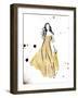 Form Dress Gold-OnRei-Framed Art Print