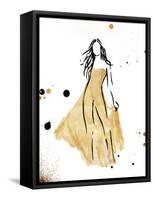 Form Dress Gold-OnRei-Framed Stretched Canvas