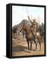Form Up, No 2! Form Up!, British Lancers at the Battle of Omdurman, Sudan, 1898-null-Framed Stretched Canvas
