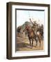 Form Up, No 2! Form Up!, British Lancers at the Battle of Omdurman, Sudan, 1898-null-Framed Premium Giclee Print