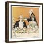 Formal Dinner Party 1901-null-Framed Art Print