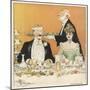 Formal Dinner Party 1901-null-Mounted Art Print