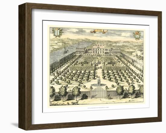 Formal Garden View II-Erich Dahlbergh-Framed Art Print