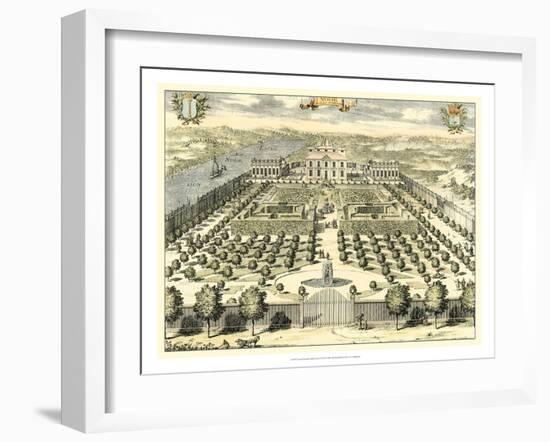 Formal Garden View II-Erich Dahlbergh-Framed Art Print