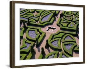 Formal Gardens, Chateau of Villandry, Indre Et Loire, Loire Valley, France, Europe-J P De Manne-Framed Photographic Print