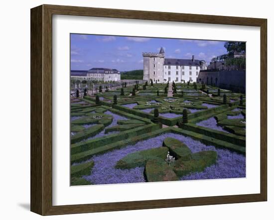 Formal Gardens, Chateau of Villandry, Indre Et Loire, Loire Valley, France-Bruno Barbier-Framed Photographic Print