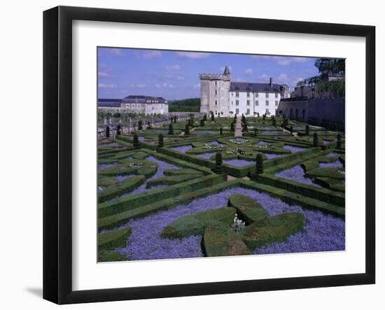 Formal Gardens, Chateau of Villandry, Indre Et Loire, Loire Valley, France-Bruno Barbier-Framed Photographic Print