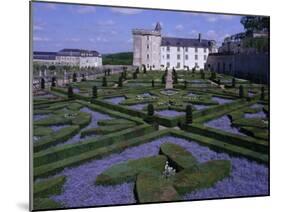 Formal Gardens, Chateau of Villandry, Indre Et Loire, Loire Valley, France-Bruno Barbier-Mounted Photographic Print