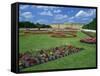 Formal Gardens with Flower Beds in Front of the Schonbrunn Palace, Vienna, Austria-Gavin Hellier-Framed Stretched Canvas