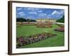 Formal Gardens with Flower Beds in Front of the Schonbrunn Palace, Vienna, Austria-Gavin Hellier-Framed Photographic Print