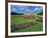 Formal Gardens with Flower Beds in Front of the Schonbrunn Palace, Vienna, Austria-Gavin Hellier-Framed Photographic Print