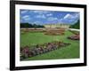 Formal Gardens with Flower Beds in Front of the Schonbrunn Palace, Vienna, Austria-Gavin Hellier-Framed Photographic Print