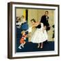 "Formal Hug", February 15, 1958-Amos Sewell-Framed Giclee Print