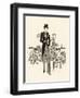 Formal Wear: Morning Suit with Top Hat, Cane and Spats-null-Framed Art Print