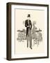 Formal Wear: Morning Suit with Top Hat, Cane and Spats-null-Framed Art Print