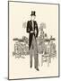 Formal Wear: Morning Suit with Top Hat, Cane and Spats-null-Mounted Art Print