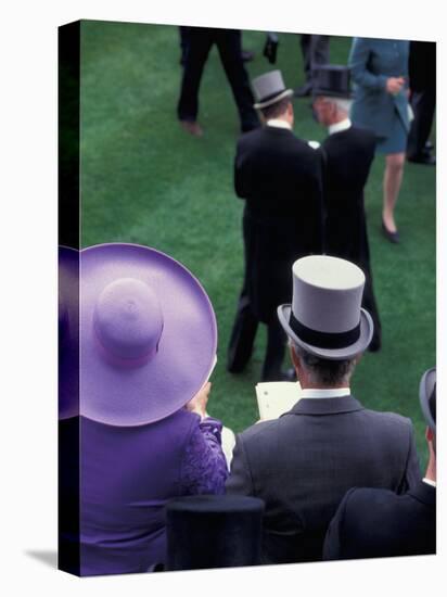 Formally dressed race patrons, Royal Ascot, England-Alan Klehr-Stretched Canvas