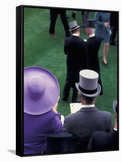 Formally dressed race patrons, Royal Ascot, England-Alan Klehr-Framed Stretched Canvas