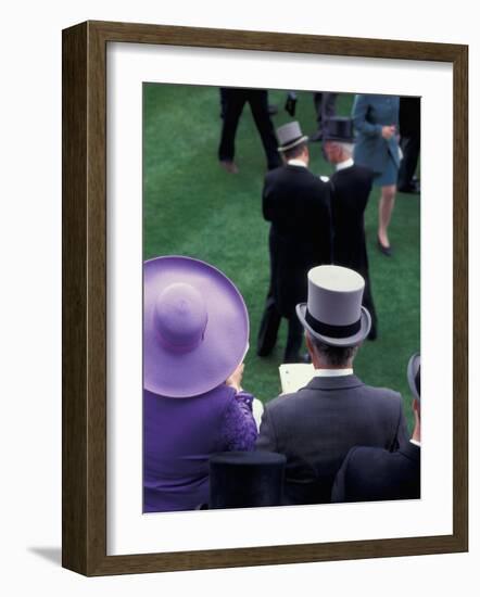 Formally dressed race patrons, Royal Ascot, England-Alan Klehr-Framed Photographic Print