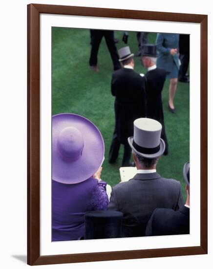 Formally dressed race patrons, Royal Ascot, England-Alan Klehr-Framed Photographic Print