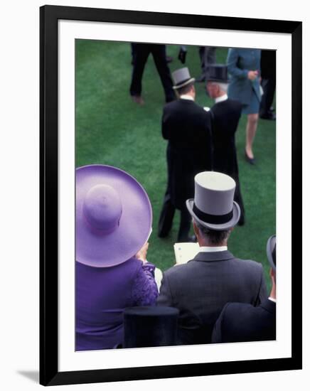 Formally dressed race patrons, Royal Ascot, England-Alan Klehr-Framed Photographic Print