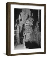 Formation At The 'Hall Of Giants' In Carlsbad Cavern New Mexico.  1933-1942-Ansel Adams-Framed Art Print