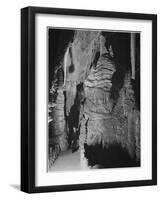 Formation At The 'Hall Of Giants' In Carlsbad Cavern New Mexico.  1933-1942-Ansel Adams-Framed Art Print