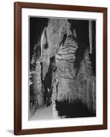 Formation At The 'Hall Of Giants' In Carlsbad Cavern New Mexico.  1933-1942-Ansel Adams-Framed Art Print