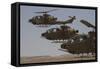 Formation Landing of Ah-1 Tzefa Helicopters from the Israel Air Force-Stocktrek Images-Framed Stretched Canvas