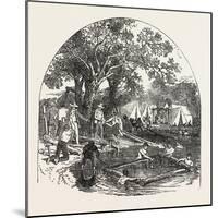 Formation of a Bridge by the Mormons, 1851-null-Mounted Giclee Print