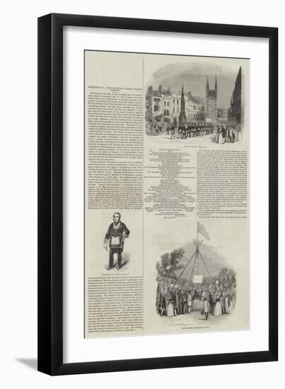 Formation of a New Cemetery, Grand Masonic Festival-null-Framed Premium Giclee Print