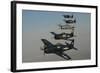 Formation of Grumman F8F Bearcats Flying over Chino, California-Stocktrek Images-Framed Photographic Print