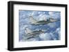 Formation of Italian Air Force Amx-Acol Aircraft over Italy-Stocktrek Images-Framed Photographic Print