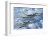 Formation of Italian Air Force Amx-Acol Aircraft over Italy-Stocktrek Images-Framed Photographic Print