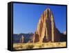 Formation of Plateau in Capitol Reef National Park, Lower Cathedral Valley, Colorado Plateau, Utah-Scott T. Smith-Framed Stretched Canvas